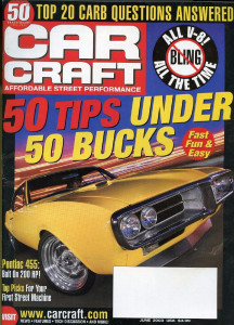 CAR CRAFT 2003 JUNE - 5.0L HOP-UPS, 455 PONCHO